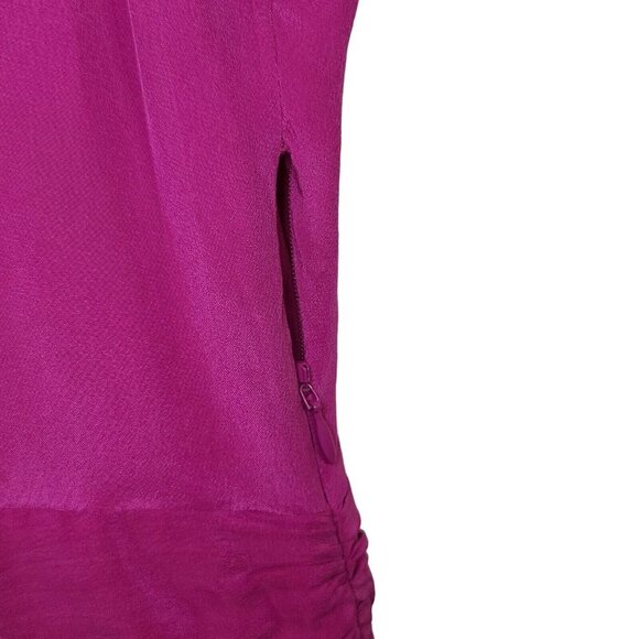 Garnet Hill 100% Silk V Neck Empire Waist Pink Dress Size‎ 8 - Picture 5 of 8